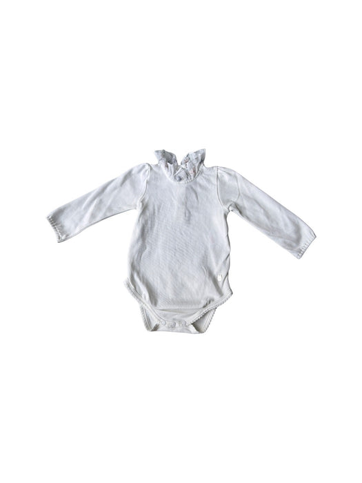A White Long Sleeve Bodysuits from Dior in size 3-6M for girl. (Front View)