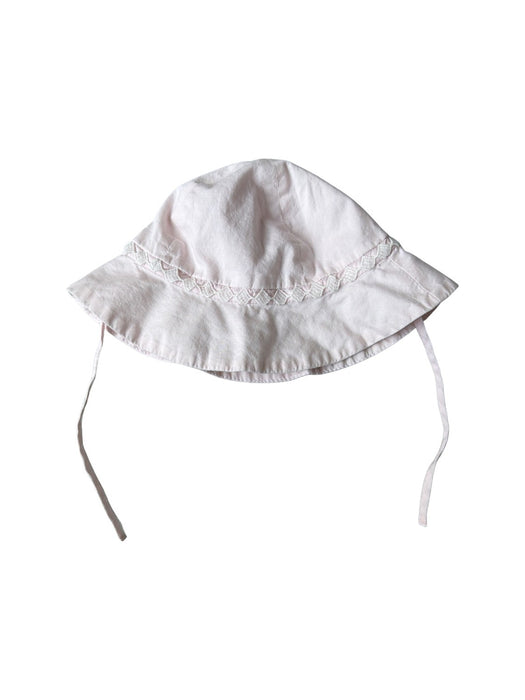 A Pink Sun Hats from Chloe in size 3-6M for girl. (Back View)