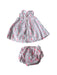 A Pink Dress Sets from Jacadi in size 0-3M for girl. (Back View)