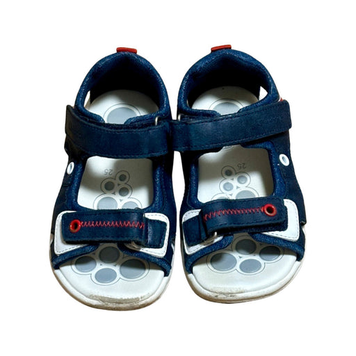 A Navy Sandals from Chicco in size 3T for boy. (Front View)