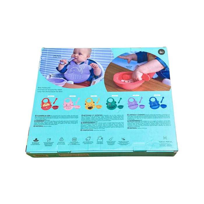 A Purple Bibs from Marcus & Marcus in size O/S for neutral. (Back View)