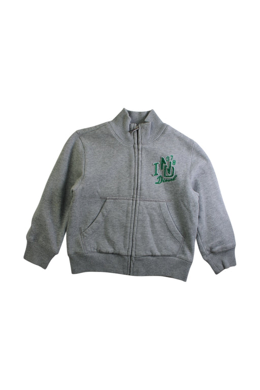 A Grey Zippered Sweatshirts from Diesel in size 4T for neutral. (Front View)