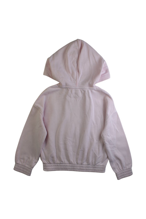 A Pink Hooded Sweatshirts from Tommy Hilfiger in size 6T for girl. (Back View)