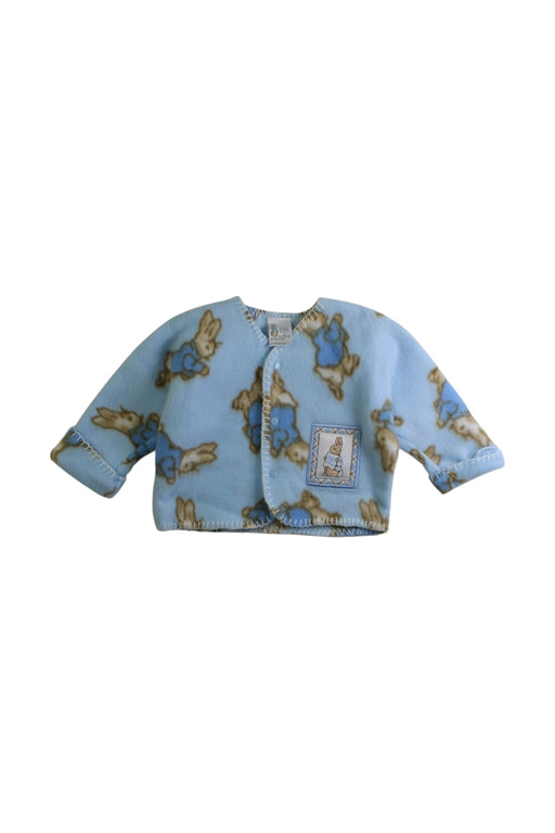 A Blue Cardigans from Peter Rabbit in size 0-3M for boy. (Front View)