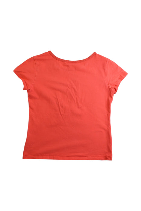 A Red Short Sleeve T Shirts from Momonittu in size 8Y for girl. (Back View)