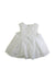 A White Sleeveless Dresses from Nicholas & Bears in size 2T for girl. (Back View)