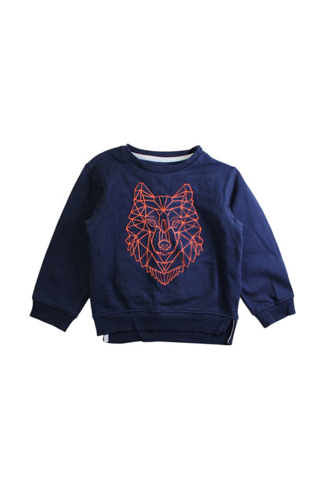 A Navy Crewneck Sweatshirts from Mothercare in size 4T for boy. (Front View)