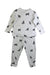 A White Pyjama Sets from Gelato Pique in size 18-24M for boy. (Back View)