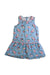 A Blue Sleeveless Dresses from Cath Kids London in size 2T for girl. (Front View)