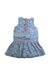 A Blue Sleeveless Dresses from Cath Kids London in size 2T for girl. (Back View)