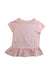 A Pink Short Sleeve Tops from Polo Ralph Lauren in size 3T for girl. (Back View)