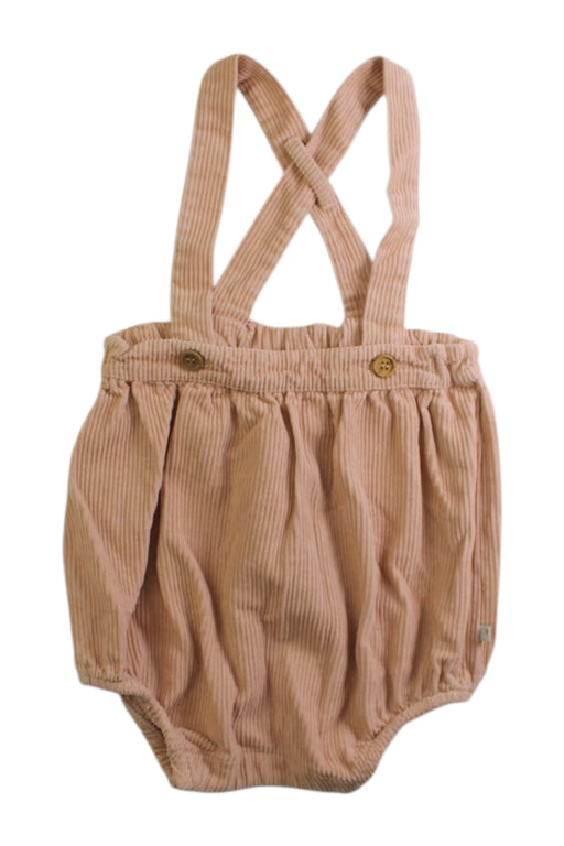 A Beige Overall Shorts from Petite Lucette in size 3T for neutral. (Front View)