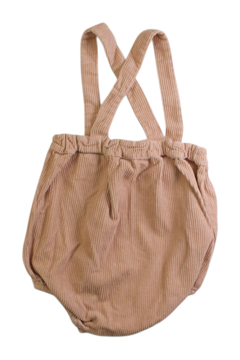 A Beige Overall Shorts from Petite Lucette in size 3T for neutral. (Back View)