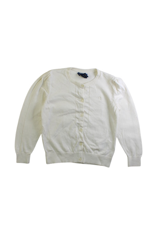 A White Cardigans from Polo Ralph Lauren in size 5T for girl. (Front View)