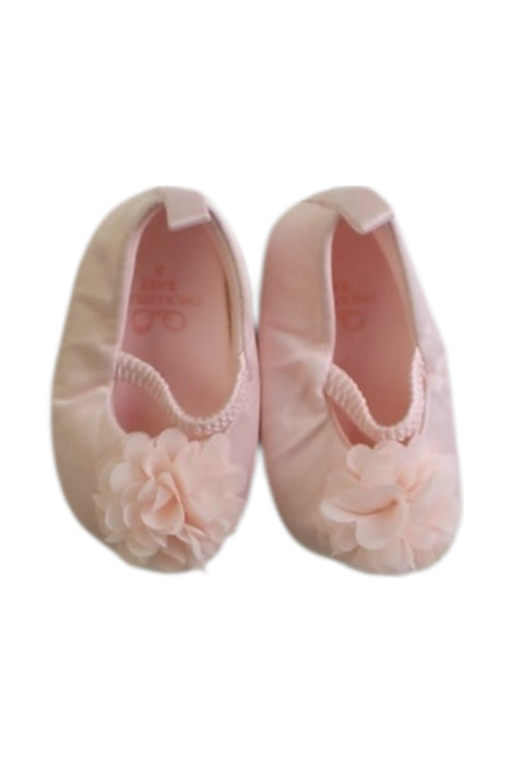 A Pink Flats from Chickeeduck in size 3-6M for girl. (Back View)