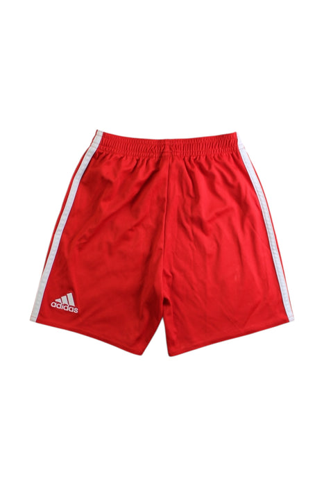 A Red Shorts from Adidas in size 5T for boy. (Back View)