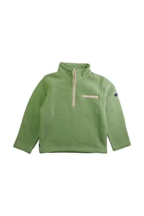 A Green Zippered Sweatshirts from Aigle in size 10Y for boy. (Front View)