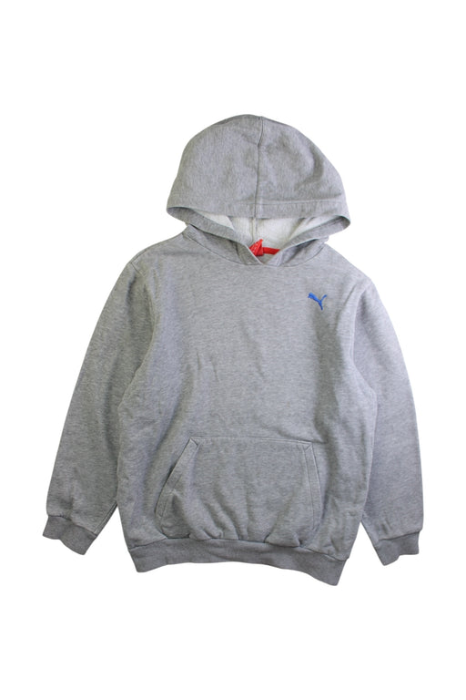 A Grey Hooded Sweatshirts from Puma in size 10Y for boy. (Front View)