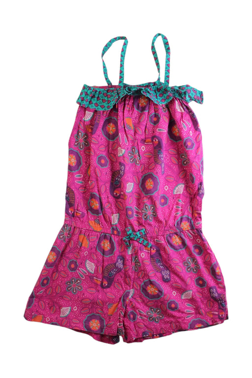 A Multicolour Sleeveless Rompers from DPAM in size 10Y for girl. (Front View)