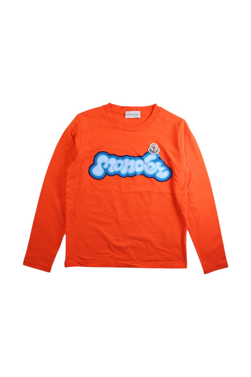 A Orange Long Sleeve T Shirts from Moncler in size 8Y for boy. (Front View)