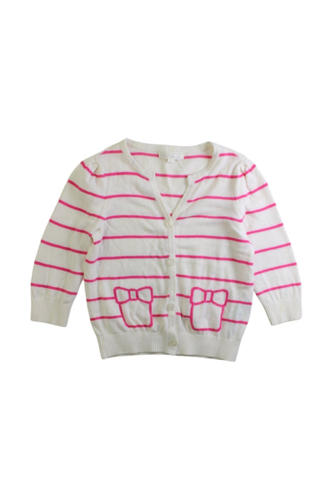 A White Cardigans from Nicholas & Bears in size 3T for girl. (Front View)