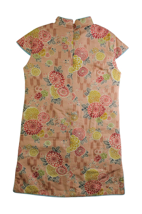 A Multicolour Short Sleeve Dresses from Chouchou Chic in size 7Y for girl. (Back View)