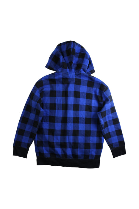 A Blue Zippered Sweatshirts from Polo Ralph Lauren in size 7Y for boy. (Back View)