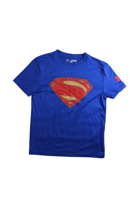 A Blue Short Sleeve T Shirts from Under Armour in size 6T for boy. (Front View)
