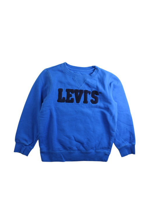 A Blue Crewneck Sweatshirts from Levi's in size 7Y for boy. (Front View)
