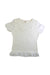 A Ivory Short Sleeve Tops from Chickeeduck in size 14Y for girl. (Front View)