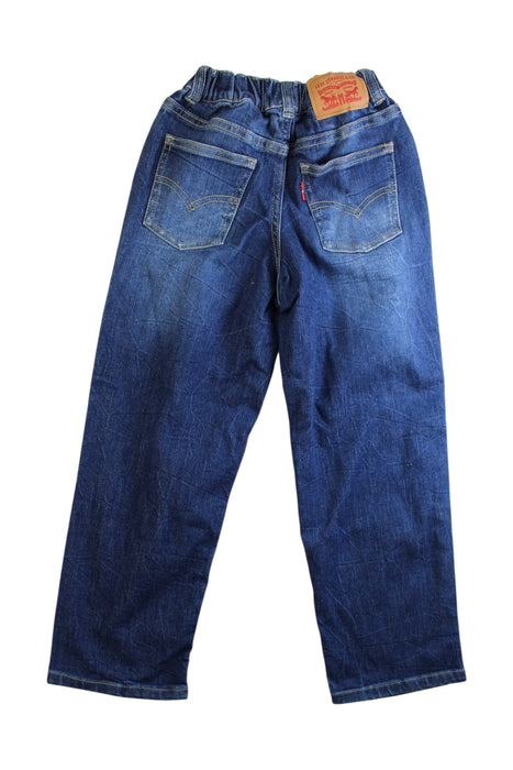 A Blue Jeans from Levi's in size 7Y for girl. (Back View)
