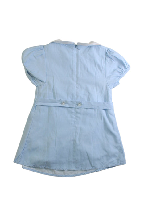 A Blue Short Sleeve Dresses from Chickeeduck in size 18-24M for girl. (Back View)