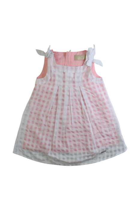 A Pink Sleeveless Dresses from Chickeeduck in size 18-24M for girl. (Front View)