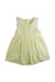 A Yellow Sleeveless Dresses from Chickeeduck in size 18-24M for girl. (Front View)