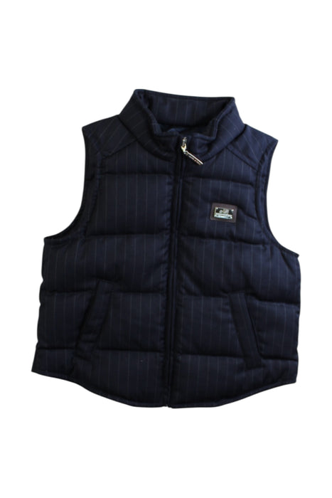 A Navy Puffer/Quilted Jackets from Nicholas & Bears in size 3T for boy. (Front View)