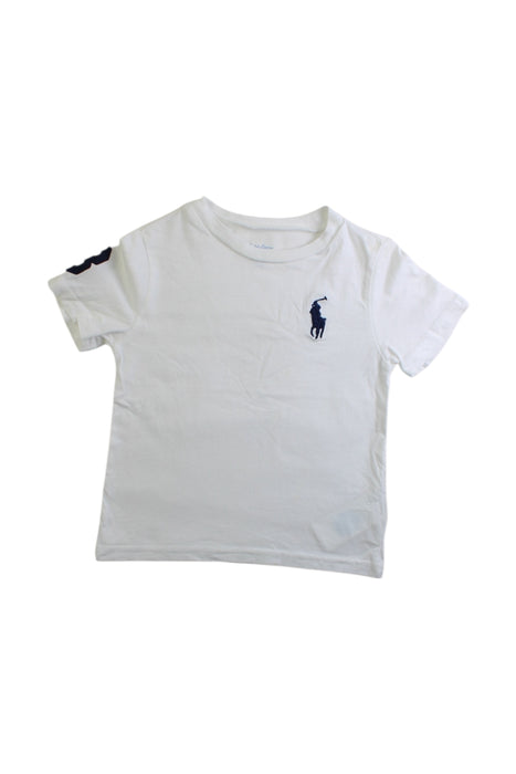 A White Short Sleeve T Shirts from Ralph Lauren in size 12-18M for boy. (Front View)