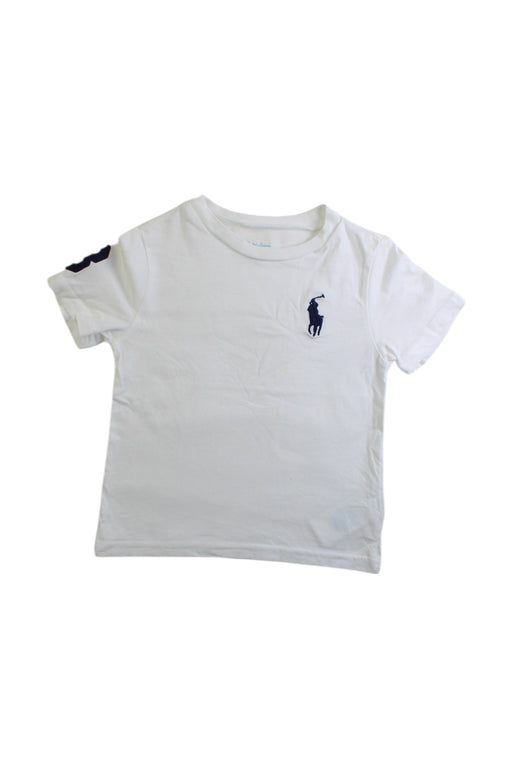 A White Short Sleeve T Shirts from Ralph Lauren in size 12-18M for boy. (Front View)