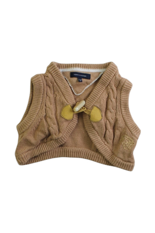 A Beige Sweater Vests from Tommy Hilfiger in size 6-12M for boy. (Front View)