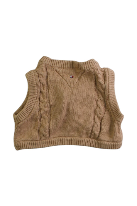 A Beige Sweater Vests from Tommy Hilfiger in size 6-12M for boy. (Back View)