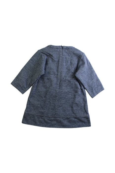 A Blue Long Sleeve Dresses from Chickeeduck in size 18-24M for girl. (Back View)