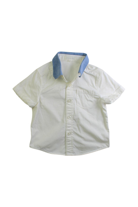 A White Short Sleeve Polos from Nicholas & Bears in size 6-12M for boy. (Front View)