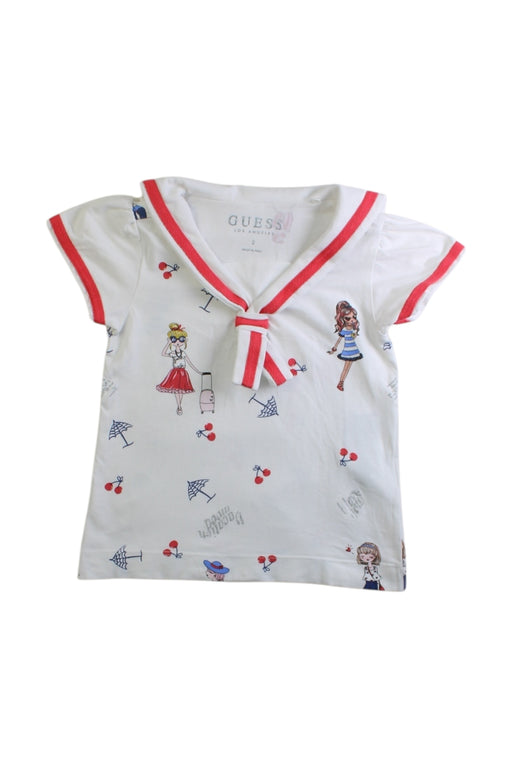 A Multicolour Sleeveless Tops from Guess in size 2T for girl. (Front View)