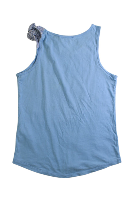 A Blue Sleeveless Tops from Crewcuts in size 6T for girl. (Back View)