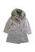 A Taupe Coats from Monsoon in size 3T for girl. (Front View)