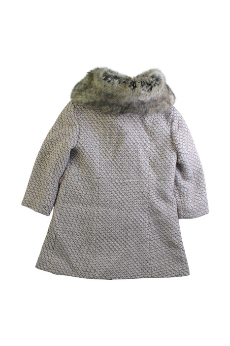 A Taupe Coats from Monsoon in size 3T for girl. (Back View)