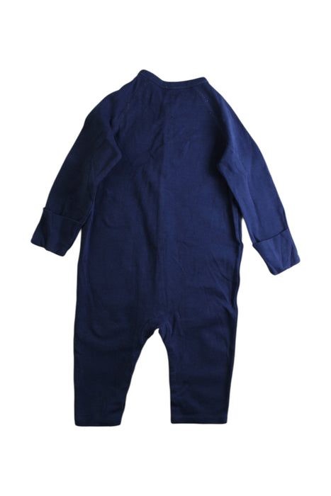 A Navy Long Sleeve Rompers from Ralph Lauren in size 6-12M for boy. (Back View)
