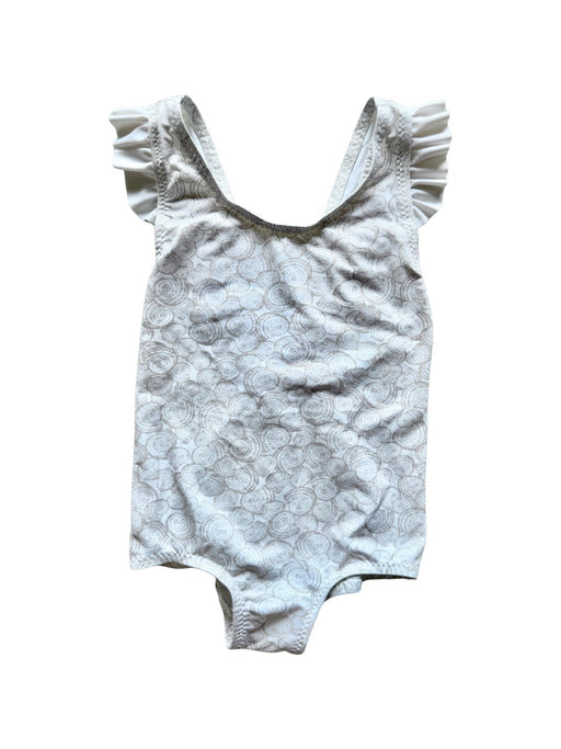 A White Swimsuits from Eberjey in size 4T for girl. (Front View)
