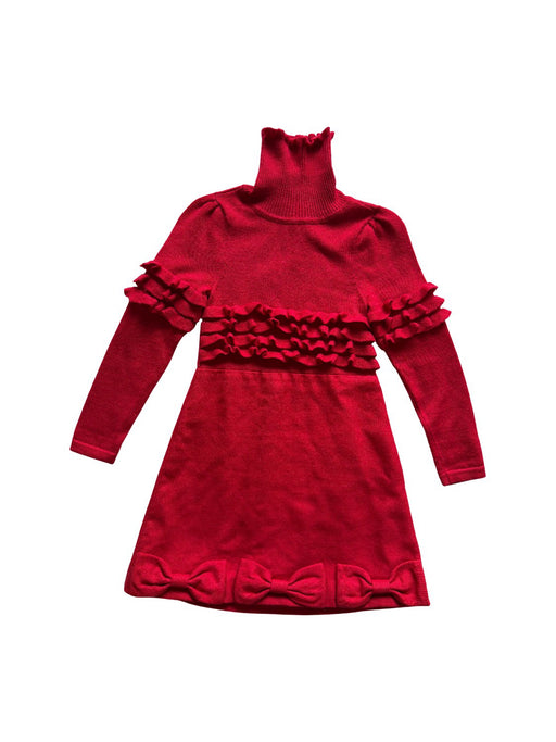 A Red Long Sleeve Dresses from Nicholas & Bears in size 3T for girl. (Front View)
