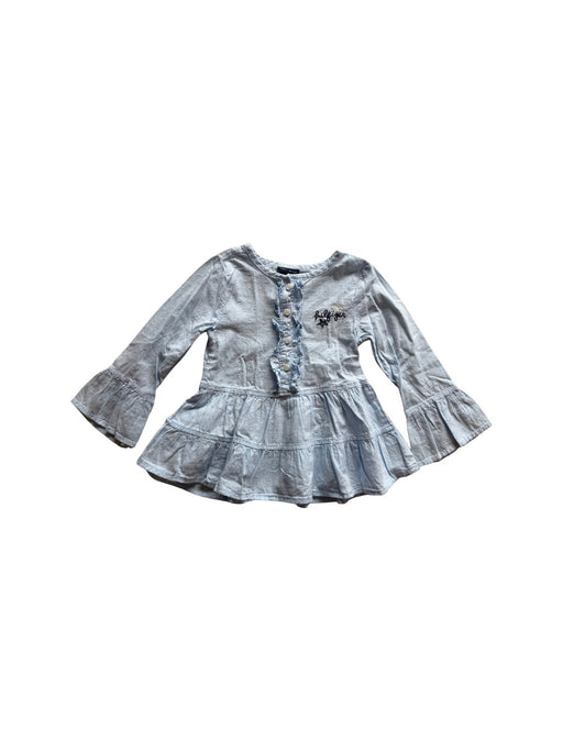 A Blue Long Sleeve Tops from Tommy Hilfiger in size 3T for girl. (Front View)
