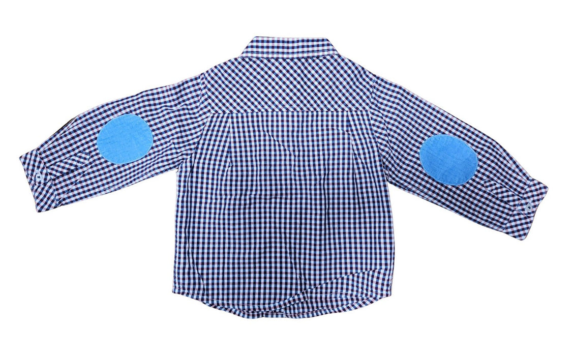 A Blue Long Sleeve Shirts from Jacadi in size 12-18M for boy. (Front View)